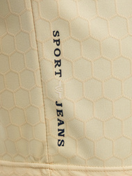 Tricou polo bărbați bej OZONEE O/QQ922