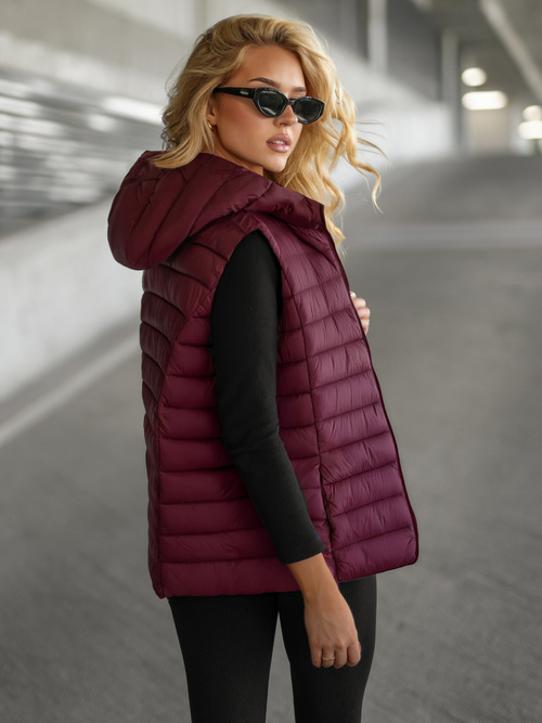 Vestă femei bordo OZONEE JS/11Z8225