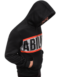 Hanorac bărbați neagră OZONEE JS/KS1936Z