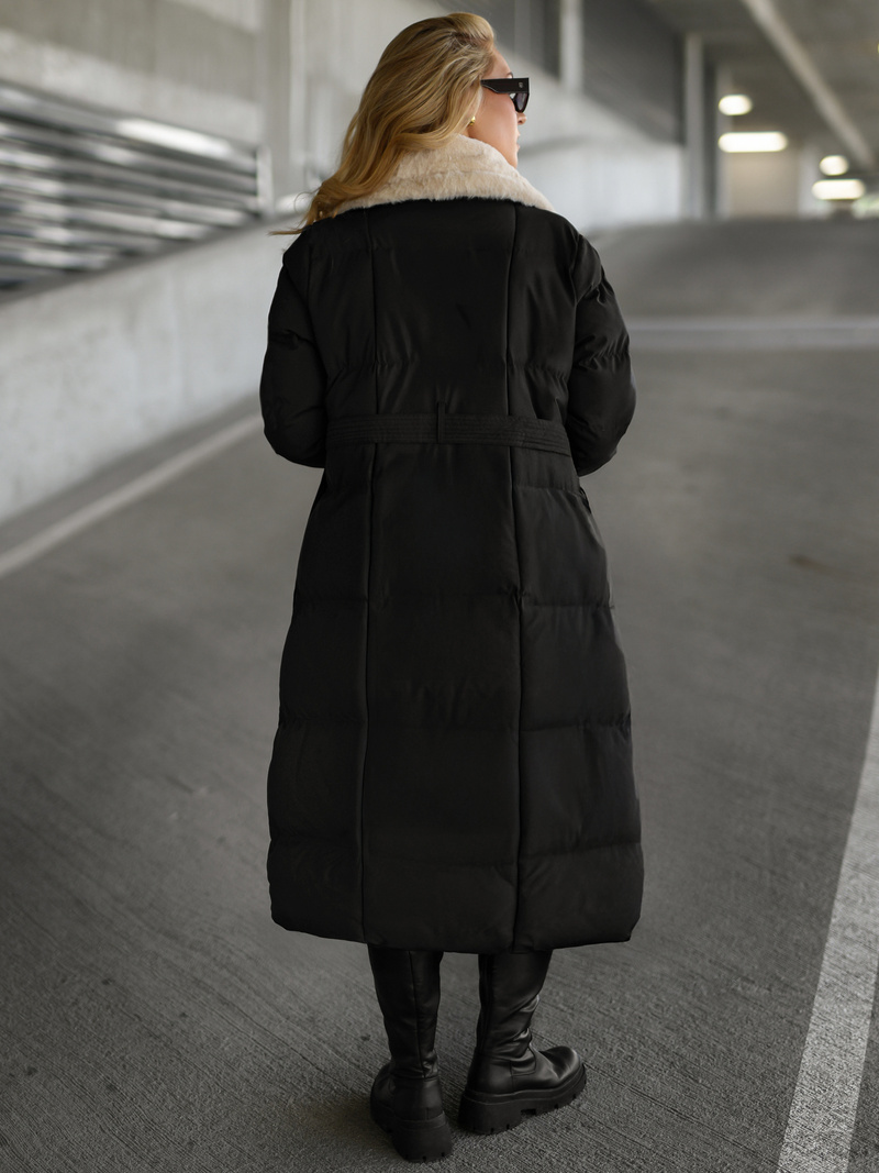 Geacă de femei negru-alb OZONEE JS/16M9168/392B