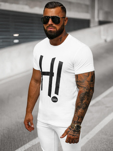 Tricou bărbați alb OZONEE O/T1261/1