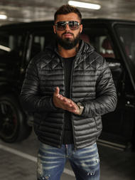 Geacă bărbați neagră OZONEE JS/16M9328/392BZ