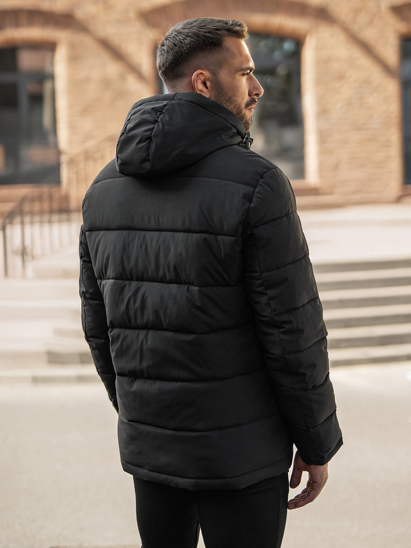 Geacă bărbați neagră OZONEE JS/57M7503/392Z