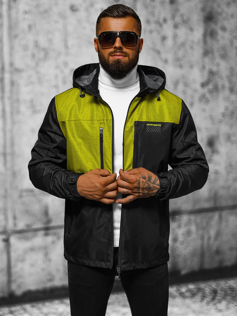 Jachetă bărbați neagră OZONEE JS/22M311/392