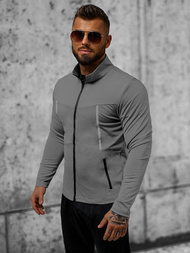 Jachetă de primăvară bărbați gri OZONEE JS/M10308