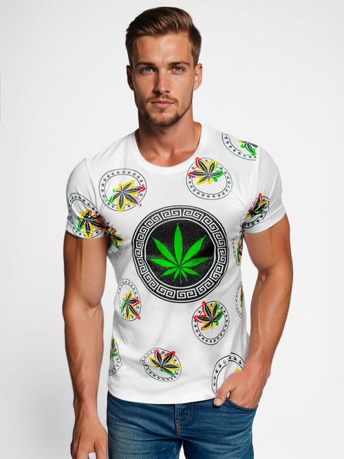 Tricou bărbați alb OZONEE O/T135/1Z