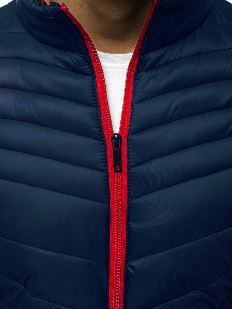 Jachetă de primăvară bărbați albastru marin OZONEE JB/JP1137Z