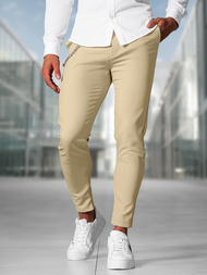 Pantaloni chino bărbaţi bej OZONEE DJ/3300Z