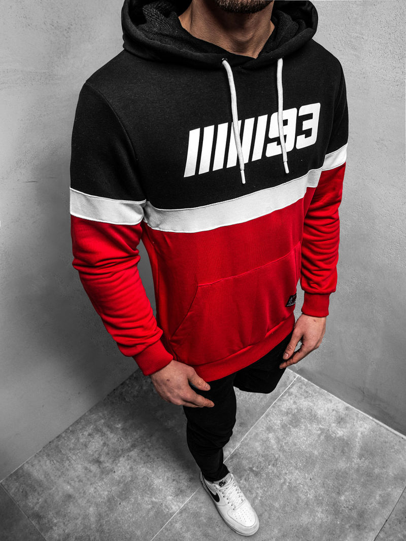 Hanorac bărbați roșie OZONEE A/0963Z