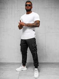 Pantaloni de trening bărbaţi negri OZONEE O/PS6021