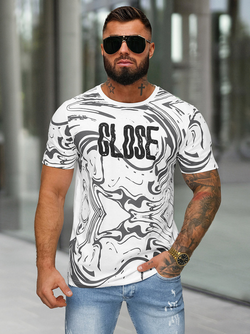 Tricou bărbați alb OZONEE O/MPO3470