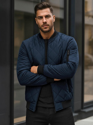 Jachetă bărbați bleumarin OZONEE JS/MY01Z 