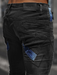 Blugi bărbaţi negri OZONEE NB/MP0025N