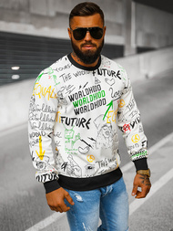 Bluză bărbați albă OZONEE JS/8B1228/1