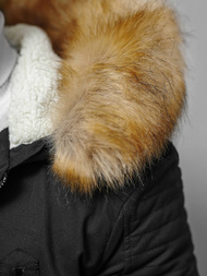 Geacă de iarnă bărbați neagră OZONEE JD/390