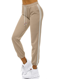 Pantaloni de training femei bej OZONEE JS/1020/A8