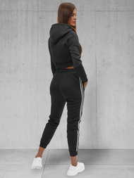 Trening dama doua piese negru OZONEE JS/8C67/3Z