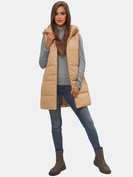 Vestă femei bej OZONEE O/AY756