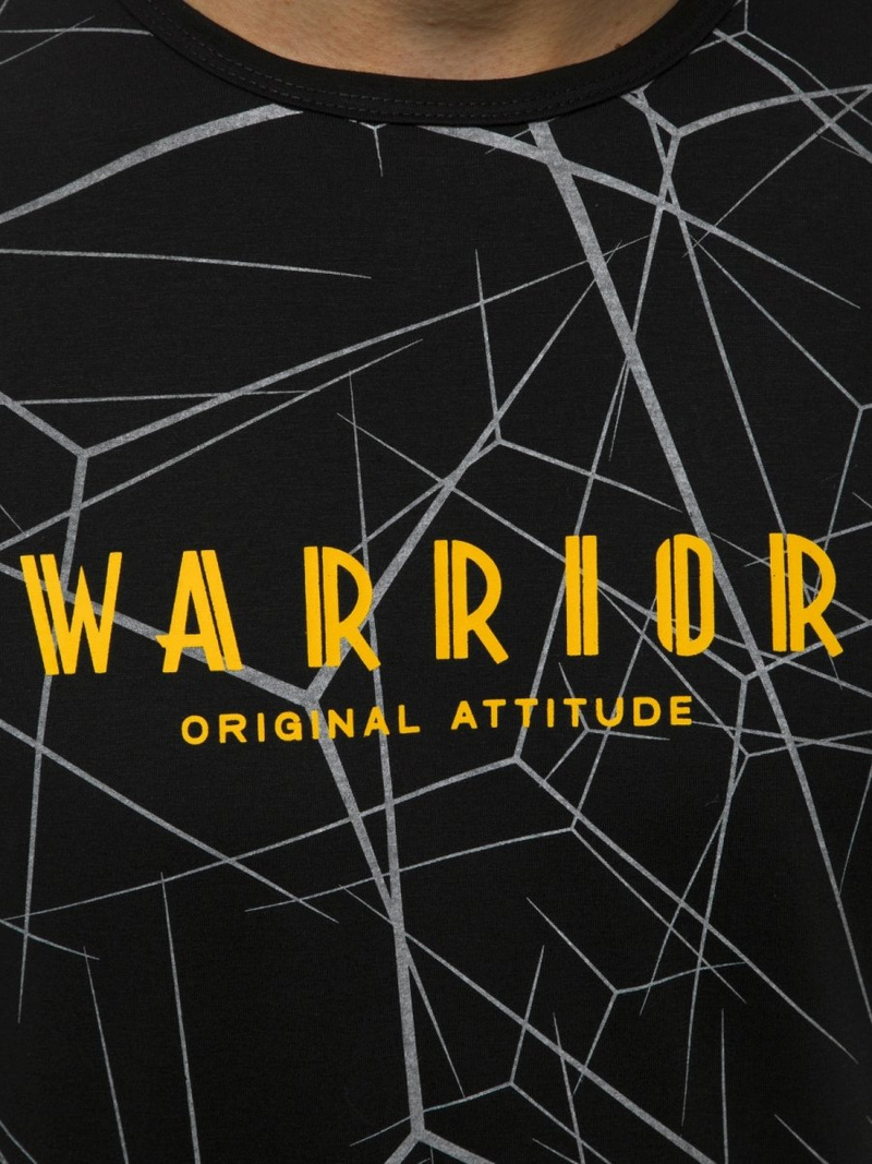 Tricou bărbați negri OZONEE JS/SS10935