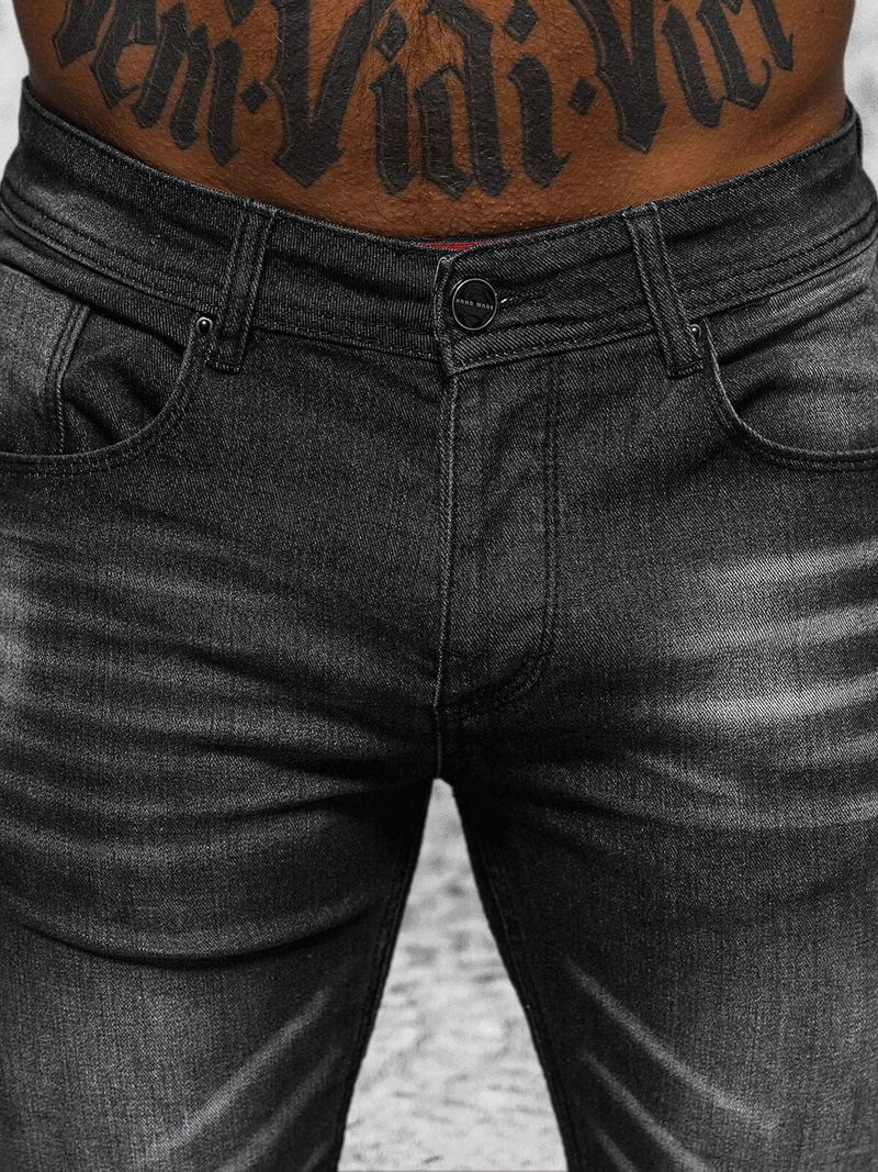 Blugi bărbaţi negri OZONEE NB/MP0199N