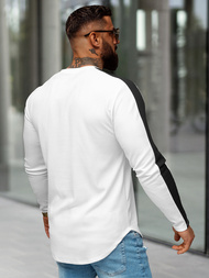 Bluză bărbați albă OZONEE O/D7197Z