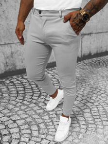 Pantaloni Chino Bărbaţi Gri OZONEE O/P4049