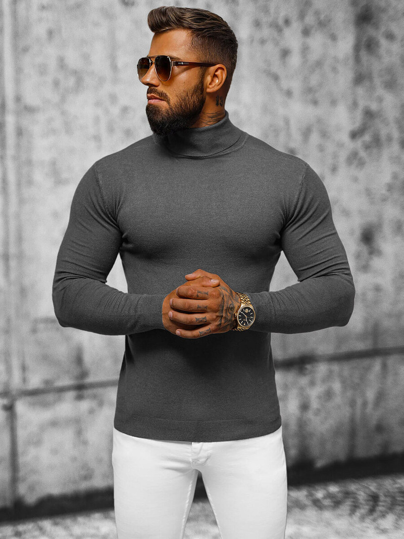 Pulover bărbați antracit OZONEE NB/MMB600/3Z