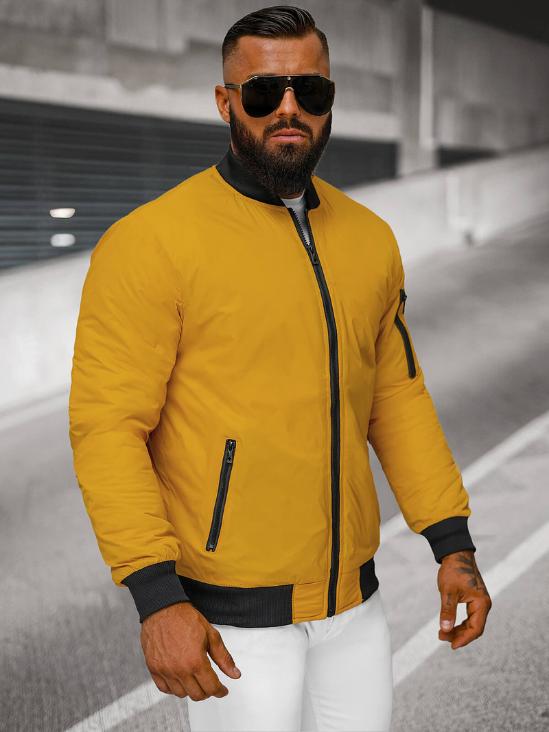 Jachetă bărbați camel OZONEE JS/AK95Z