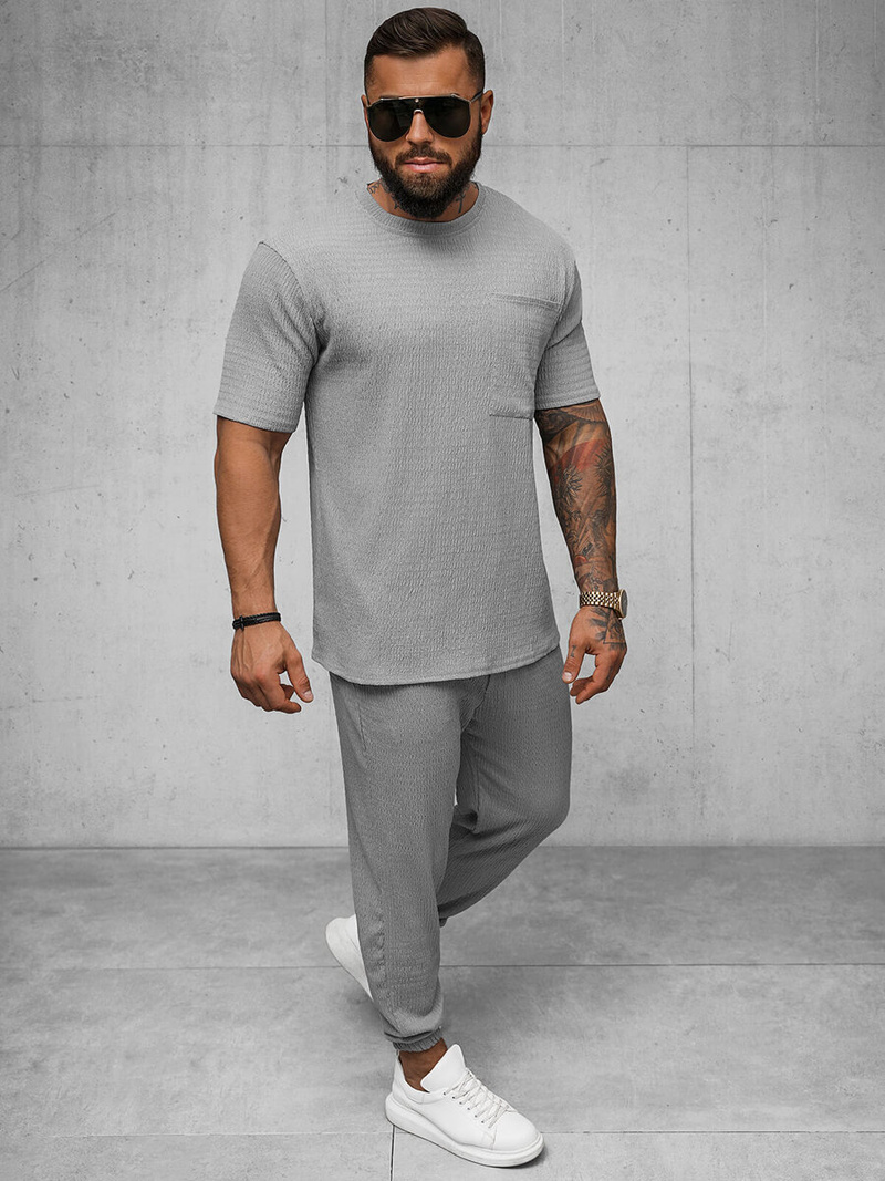 Tricou bărbați gri OZONEE O/Y960T