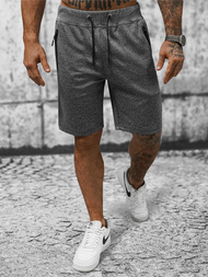 Pantaloni scurți sport bărbați antracit OZONEE JS/8K935