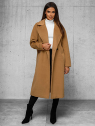 Palton de dama camel OZONEE JS/11Z8161