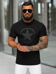 Tricou bărbați negru OZONEE NB/MT3151