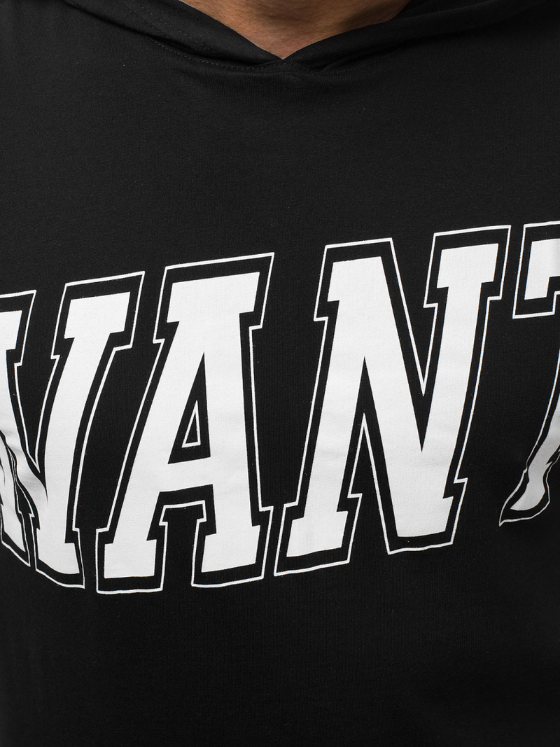 Tricou cu glugă bărbați verde OZONEE B/60042Z