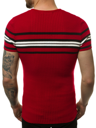 Pulover bărbați albastru bordo OZONEE L/2296