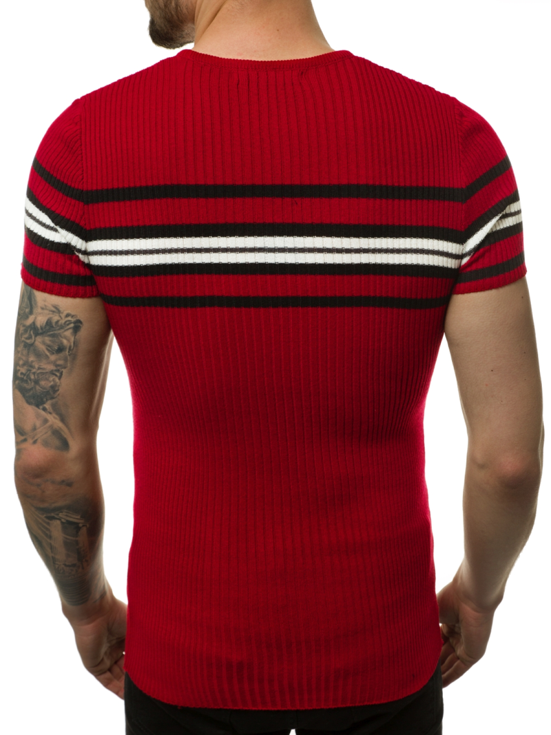 Pulover bărbați albastru bordo OZONEE L/2296