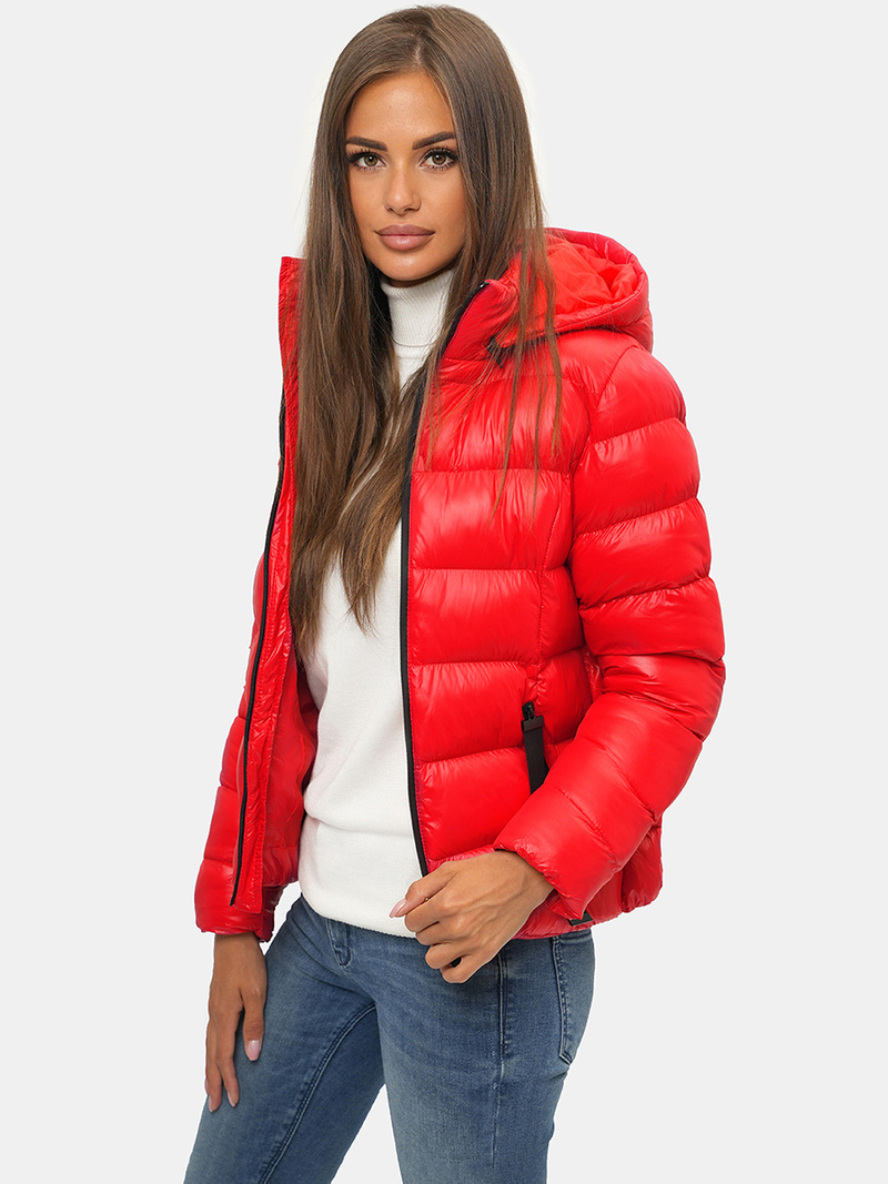 Geacă de iarnă femei roșie OZONEE JS/M782/270