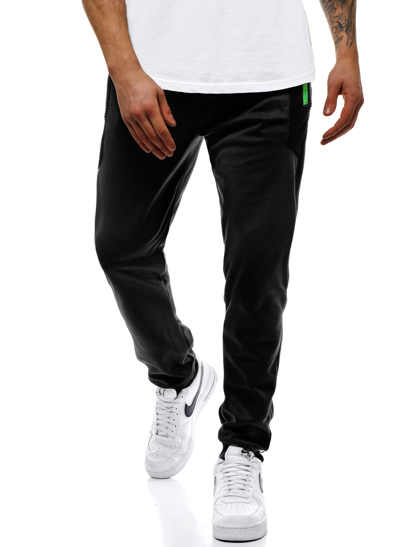 Pantaloni de trening bărbaţi negri OZONEE JS/JZ11020