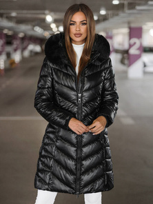 Geacă de femei neagră OZONEE JS/16M9100/392Z