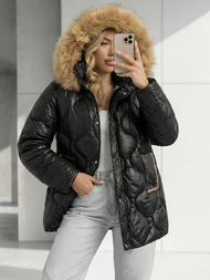 Geacă de femei neagra OZONEE O/5M3226/392Z