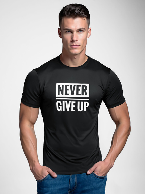 Tricou bărbați negru OZONEE NB/MT3133Z