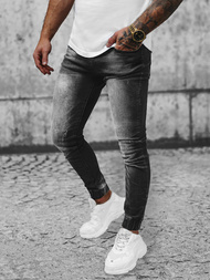 Blugi Jogger Bărbați Negri OZONEE NB/MP0053/2NZ