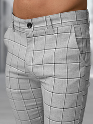 Pantaloni chino bărbaţi gri OZONEE DJ/5522Z