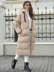 Geacă de femei bej OZONEE JS/5M3163/62Z