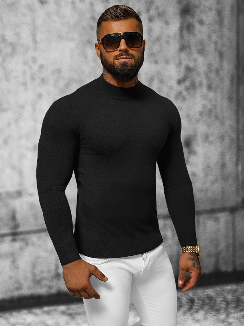 Pulover bărbați negru OZONEE NB/MMB603/4Z