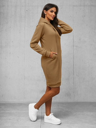 Hanorac femei bej închis OZONEE JS/YS10005/91Z