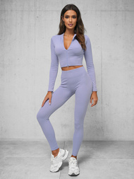 Trening din două piese damă violet deschis OZONEE O/SY2308