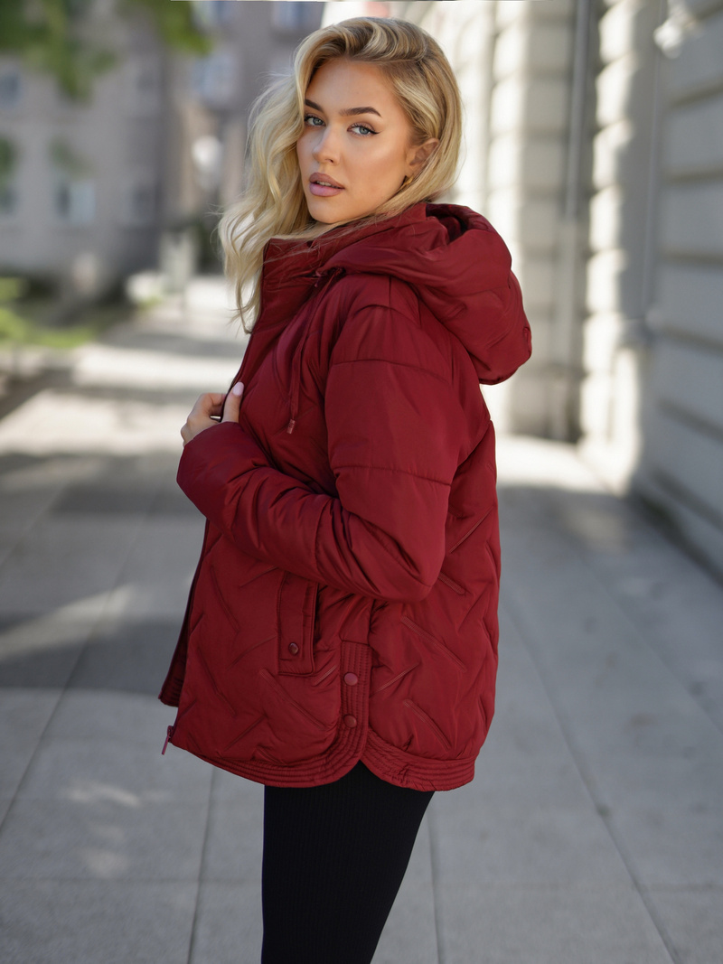 Geacă de femei burgundia OZONEE JS/16M9300/06