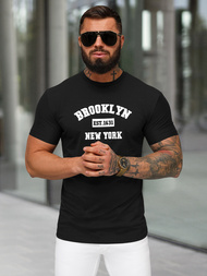 Tricou bărbați negru OZONEE NB/MT3134