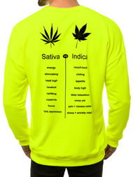 Hanorac bărbați neon galben OZONEE MACH/3149