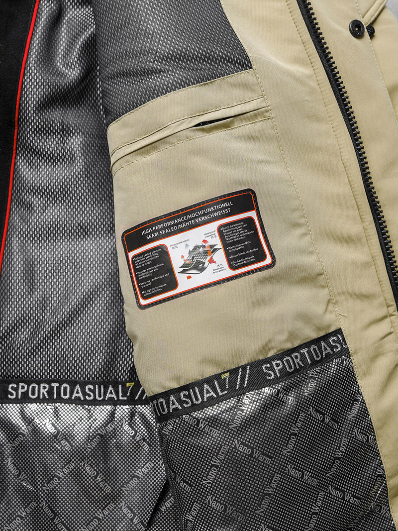 Geacă bărbați bej OZONEE JS/22M322/62